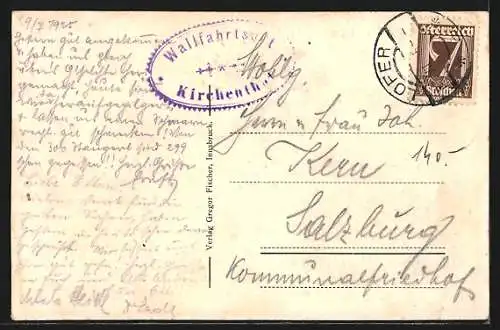 AK St. Martin bei Lofer, Maria Kirchental mit Kirche