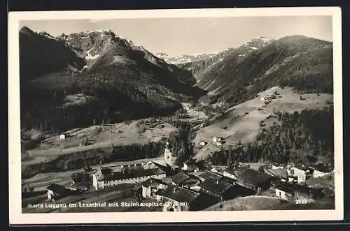 AK Maria Luggau im Lesachtal, Ortsansicht mit Steinkarspitze