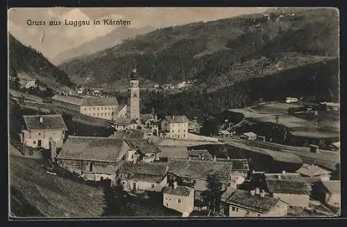 AK Luggau in Kärnten, Ortsansicht mit Kirche