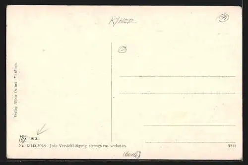 AK Kötschach-Mauthen, Ortsansicht aus der Vogelschau