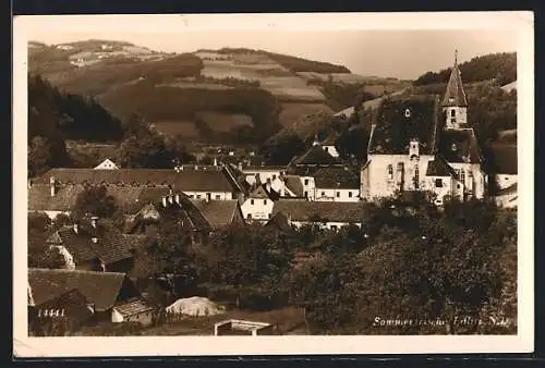 AK Edlitz /N.-D., Teilansicht mit Kirche