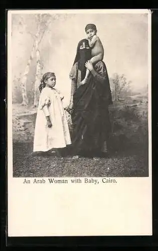 AK Cario, An Arab Woman with Baby