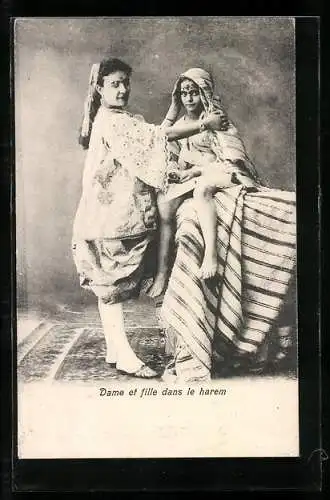 AK Dame et fille dans le harem