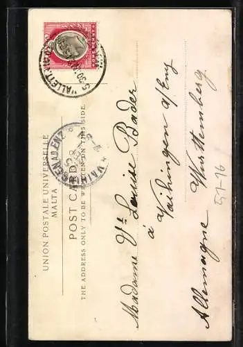 AK Maltese Lady, Europäerin in Tracht