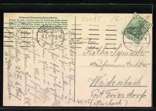 AK Hamburg-Steinwerder, Elbtunnel