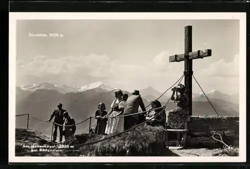 AK Gipfelkreuz am Hüttekogel bei Badgastein