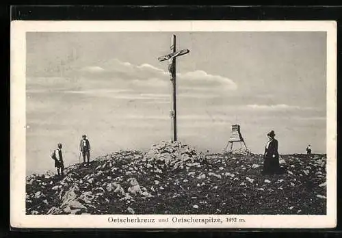 AK Oetscherkreuz und Oetscherspitze