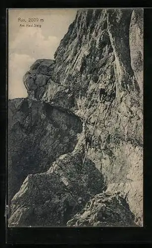 AK Rax, Bergsteiger am Haid-Steig