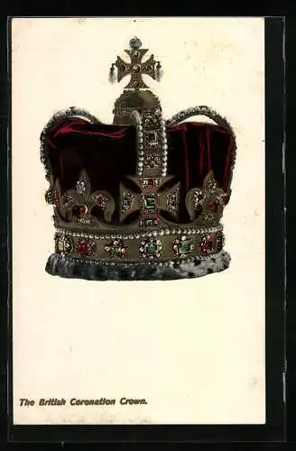 Präge-AK British Coronation Crown