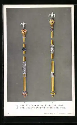 AK King`s Sceptre with the dove, Queens Sceptre with the dove