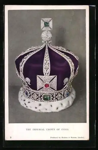 AK Krone von Georg V. von England, indische Kaiserkrone
