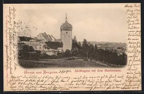 AK Bregenz, Altbregenz mit Martins-Turm