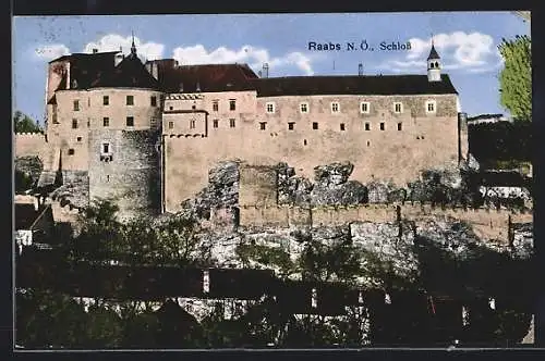 AK Raabs /N.Ö., Schloss-Ansicht
