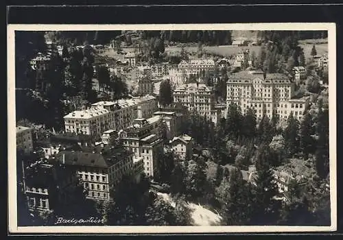 AK Badgastein, Ortsansicht aus der Vogelschau