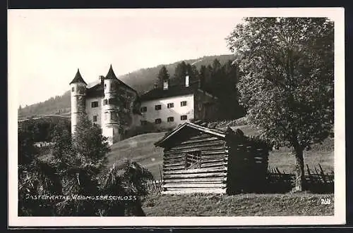 AK Hofgastein, Weidmoserschloss mit Schuppen