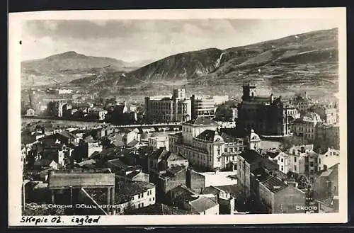 AK Skopje / Ueskueb, Blick auf den Ort, Panorama