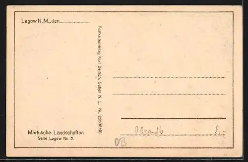 AK Lagow, Wolkenstimmung über dem Ort