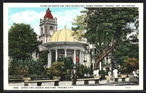 AK Panama City, Santa Ana Church and Park