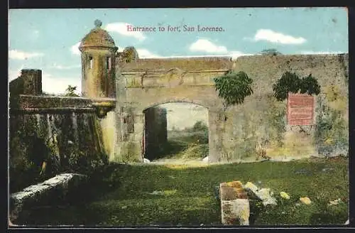 AK San Lorenzo, Entrance to fort