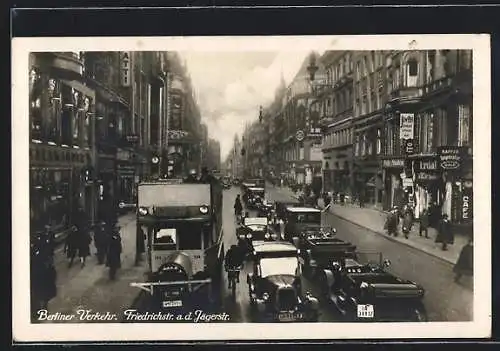 AK Berlin, Friedrichstrasse an der Jägerstrasse