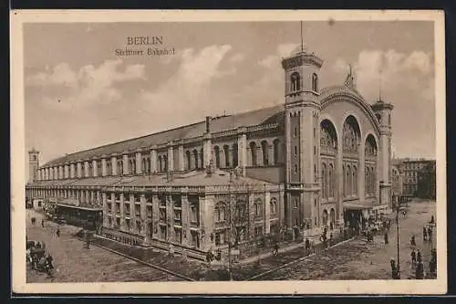 AK Berlin, Stettiner Bahnhof an der Invalidenstrasse