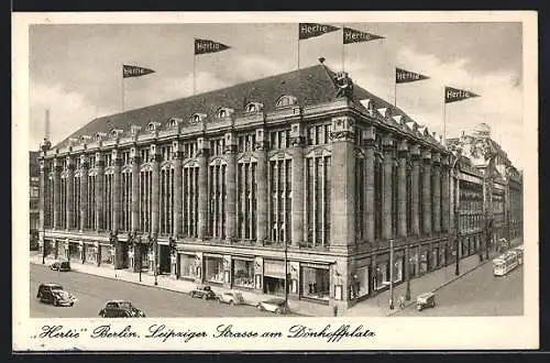 AK Berlin, Kaufhaus Hertie, Leipziger Strasse am Dönhoffplatz