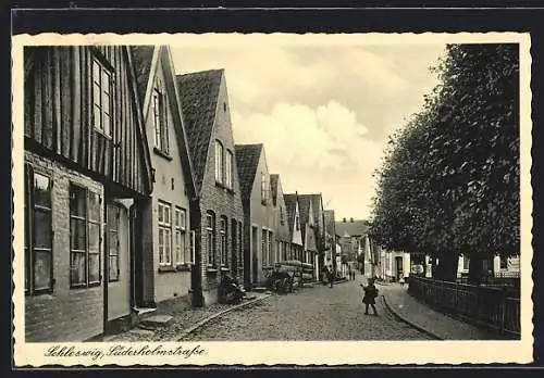 AK Schleswig, Kinder in der Süderholmstrasse