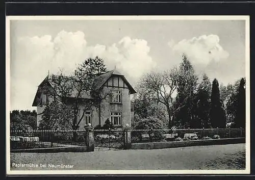 AK Neumünster, Gaststätte Papiermühle C. Blunck