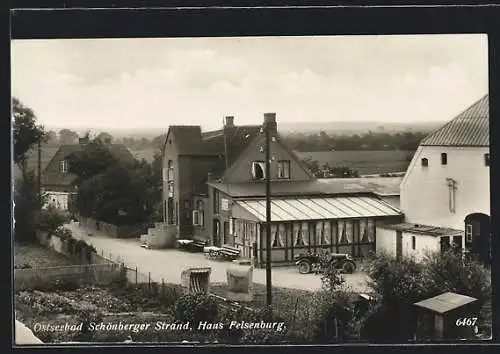 AK Schönberger Strand, Ostseebad, Hotel Haus Felsenburg