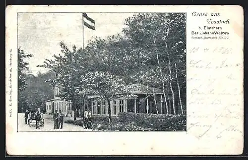 AK Vossloch b. Elmshorn, Gasthof von Johann Welzow