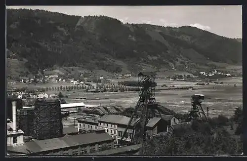 AK Fohnsdorf, Teilansicht mit Kohle-Bergwerk
