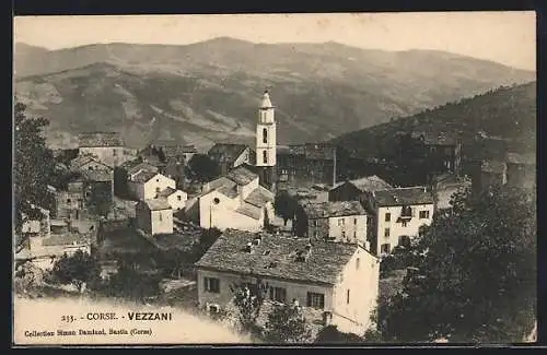 AK Vezzani /Corse, Blick über die Dächer