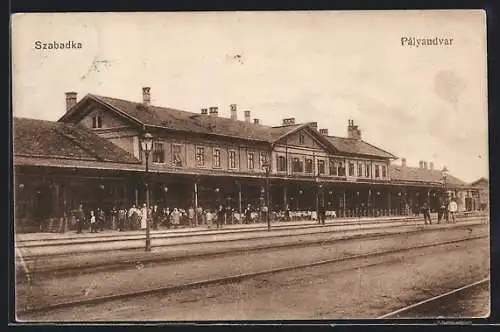 AK Szabadka, Pályaudvar, Bahnhof