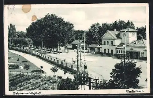 AK Balatonalmadi-fürdö, Vasutallomas