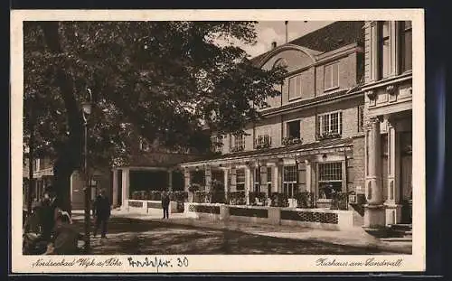 AK Wyk a. Föhr, Das Kurhaus am Landwall