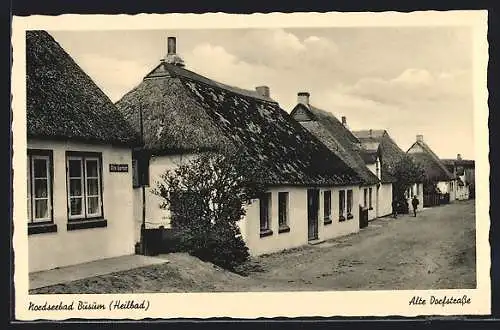 AK Büsum, alte Dorfstrasse