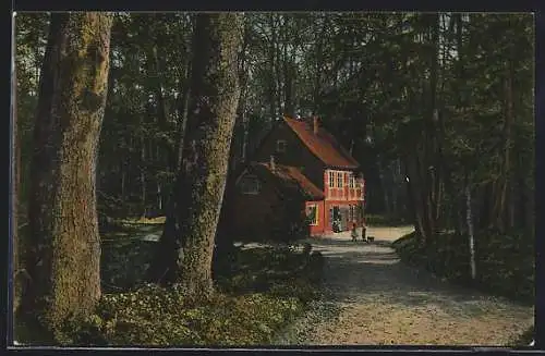 AK Hanerau, Gärtnerhaus im Park