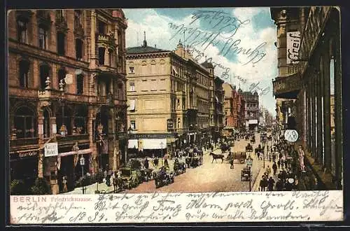 AK Berlin, Friedrichstrasse, Ecke Jägerstrasse