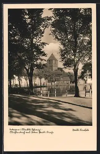 AK Teterow, Mühlenteich & Peter-Pauls-Kirche