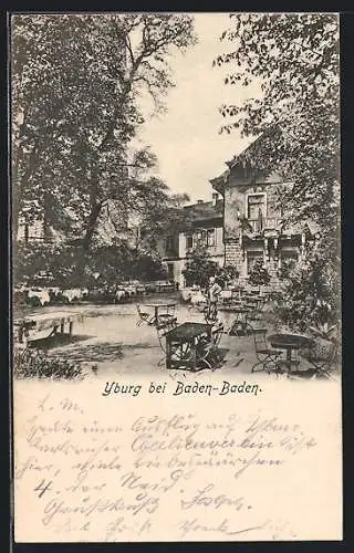 AK Baden-Baden, Gasthaus zur Yburg