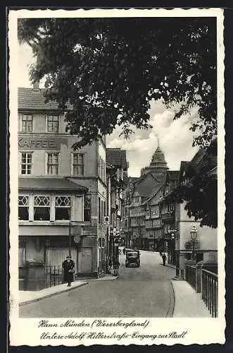 AK Hann. Münden, Untere strasse, Eingang zur Stadt