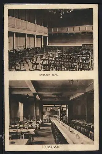 AK Heidelberg / Neckar, Hotel-Restaurant Prinz Max, Grosser & Kleiner Saal