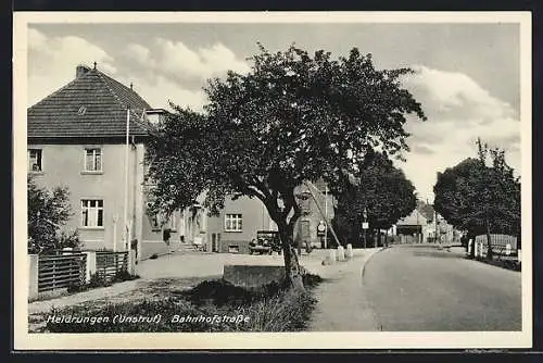 AK Heldrungen /Unstrut, Konditorei und Café Kurt Franke an der Bahnhofstrasse