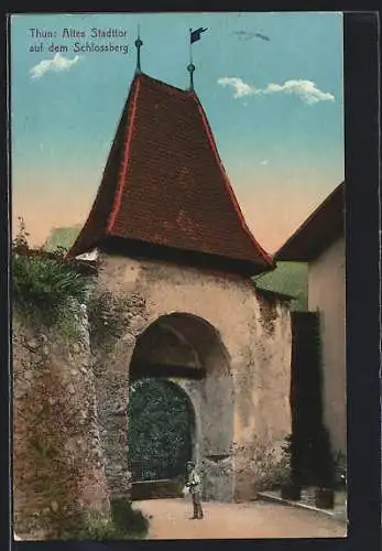 AK Thun, Altes Stadttor auf dem Schlossberg