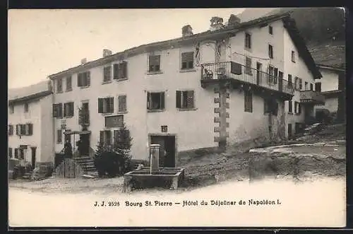 AK Bourg St-Pierre, Hotel du Dejeuner de Napoleon I.