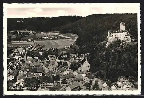 AK Kipfenberg im Altmühltal, Teilansicht mit Burg