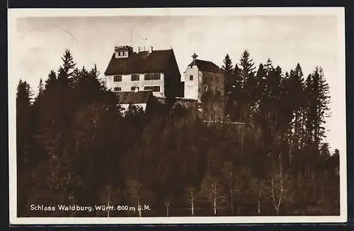 AK Waldburg /Württ., Blick auf das Schloss
