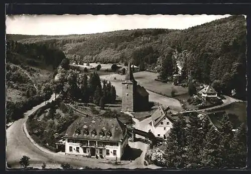 AK Marxzell, Gasthaus Marxzeller Mühle, Bes. Axtmann