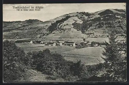 AK Thalkirchdorf im Allgäu, Ortsansicht aus der Ferne
