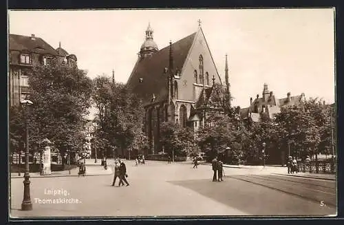 AK Leipzig, Partie an der Thomaskirche